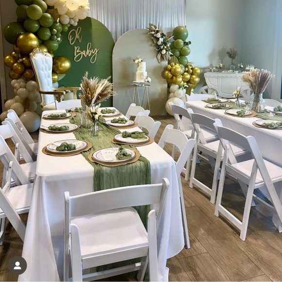 22 Sage Green Cheesecloth Table Runners (13 FT) Wedding/Event Decoration - Picture 1 of 2